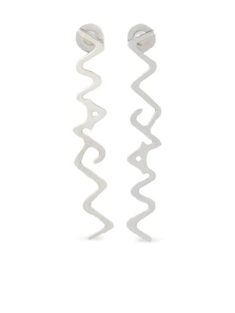 Marni logo earrings - Silver - zdjęcie produktu nr 1