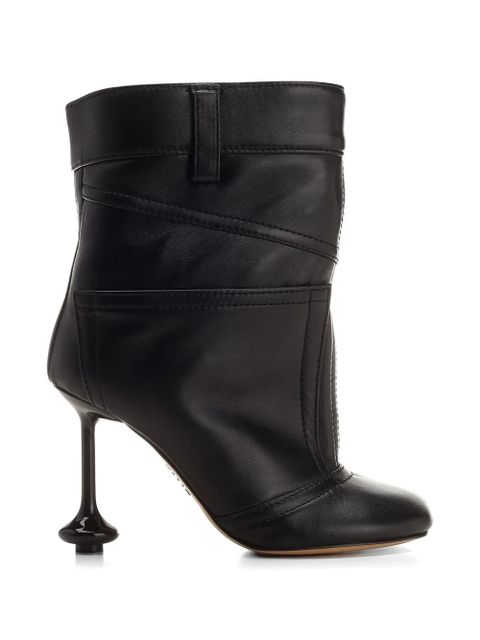 LOEWE Toy petal-toe leather ankle boots - Black - zdjęcie produktu nr 1