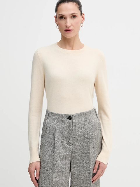 Sisley sweter damski kolor beżowy lekki 102HM100F - zdjęcie produktu nr 1