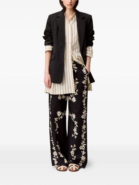 Claudie Pierlot floral-print trousers - Black - zdjęcie produktu nr 2