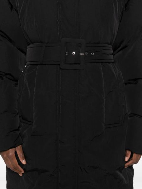 Sportmax quilted parka coat - Black