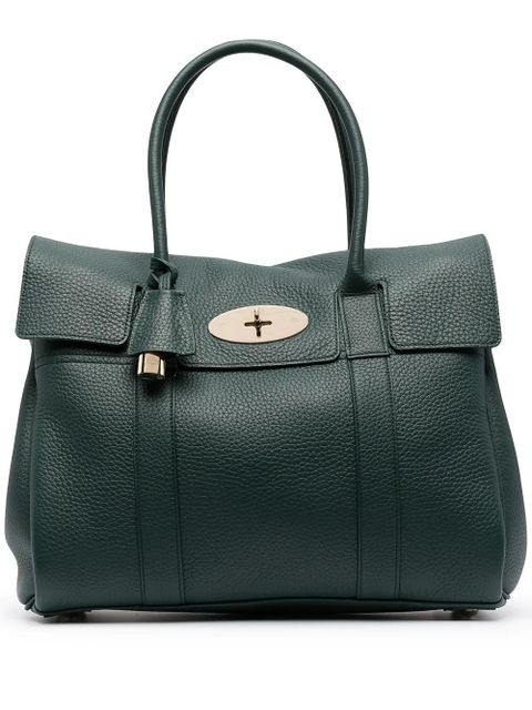 Mulberry Bayswater heavy-grain tote bag - Green - zdjęcie produktu nr 1