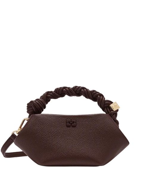 GANNI mini Bou twisted-handle tote bag - Brown - zdjęcie produktu nr 1
