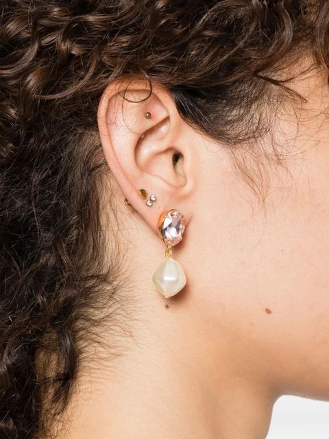 Jennifer Behr Tunis crystal-pearl earrings - Gold - zdjęcie produktu nr 2