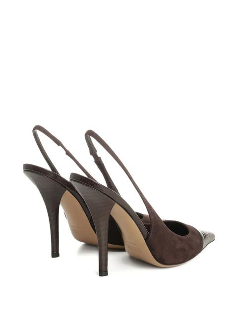 Paris Texas 105mm Lidia slingback pumps - Black