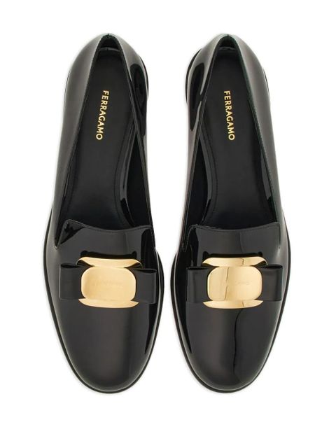 Ferragamo New Vara leather loafers - Black