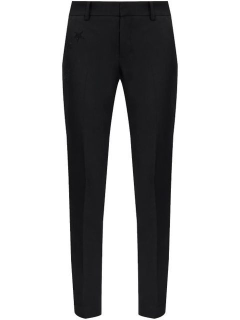 Zadig&Voltaire logo embellished mid-rise skinny trousers - Black - zdjęcie produktu nr 1