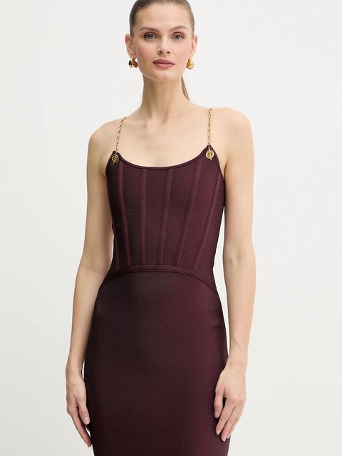 Marciano by Guess sukienka AISHA kolor bordowy mini dopasowana 5BGK09 5036Z - zdjęcie produktu nr 1