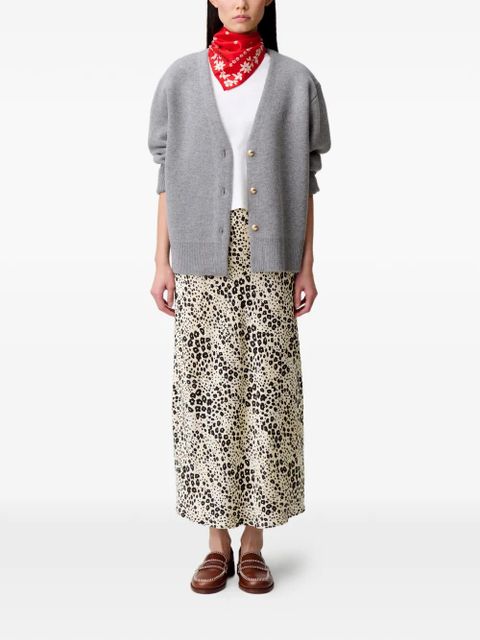 Claudie Pierlot V-neck embroidered cardigan - Grey - zdjęcie produktu nr 2