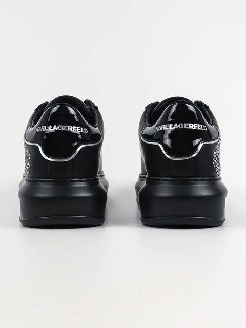 Karl Lagerfeld sneakersy skórzane KAPRI damskie kolor czarny KL62556