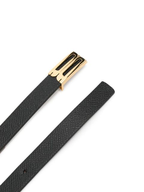 Victoria Beckham small grained-leather belt - Black - zdjęcie produktu nr 2