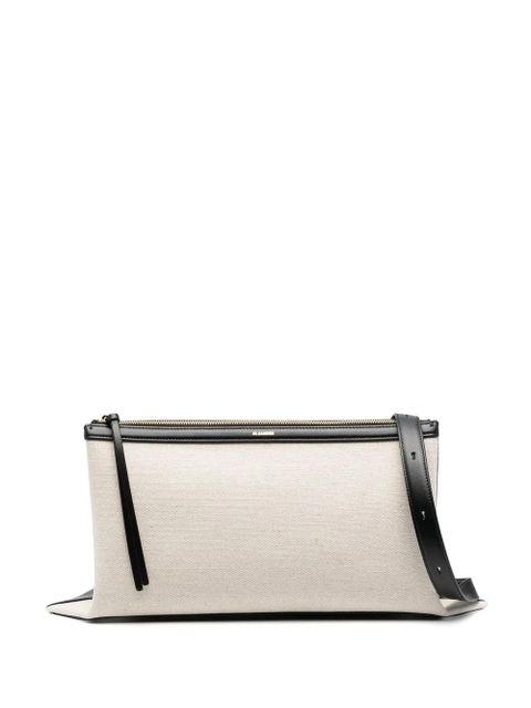 Jil Sander small logo-stamp shoulder bag - Black - zdjęcie produktu nr 1