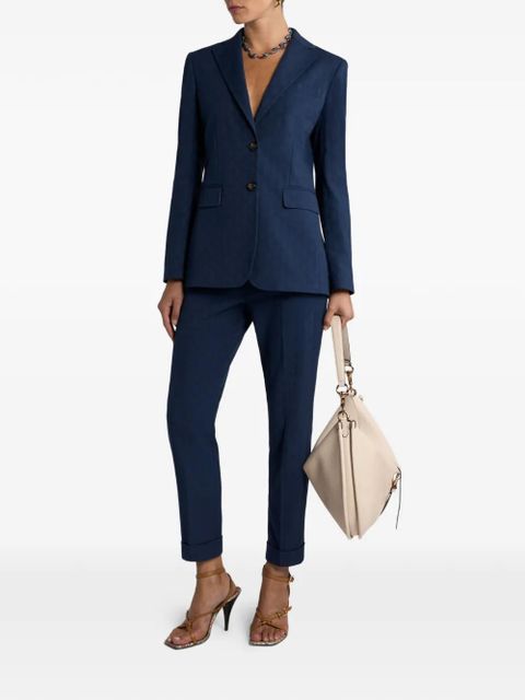 ETRO jacquard cropped trousers - Blue - zdjęcie produktu nr 2