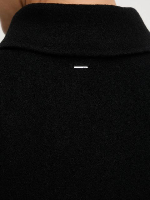 BOSS kurtka wełniana kolor czarny przejściowa 50546091