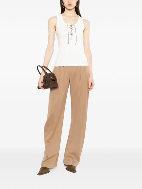 Burberry lace-up tank top - White - zdjęcie produktu nr 2