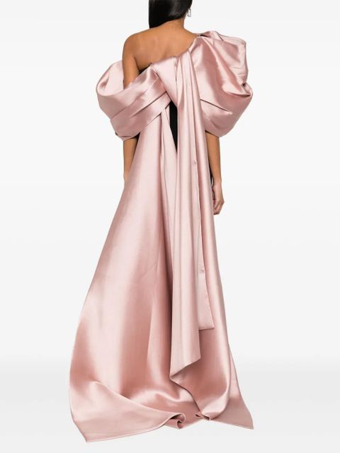 Solace London Raye off-shoulder maxi dress - Black