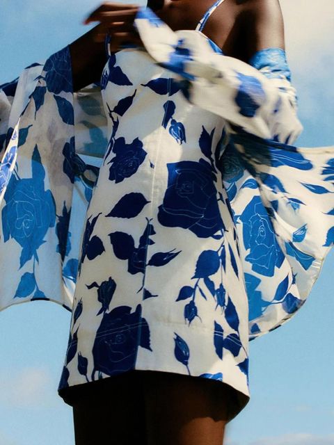 Aje Belonging rose-print dress - White