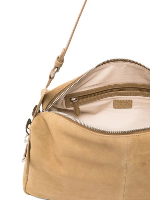 PINKO large Keeper suede shoulder bag - Green