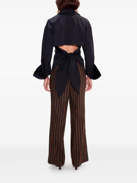 Simon Miller Pia striped poplin trousers - Brown