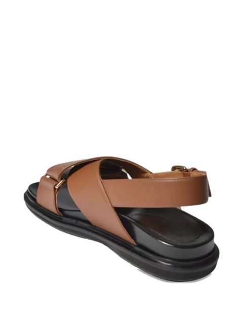 Marni crossover-strap sandals - Brown - zdjęcie produktu nr 2