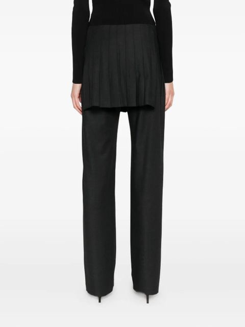 Paloma Wool Andrale skirt-appliqué trousers - Black