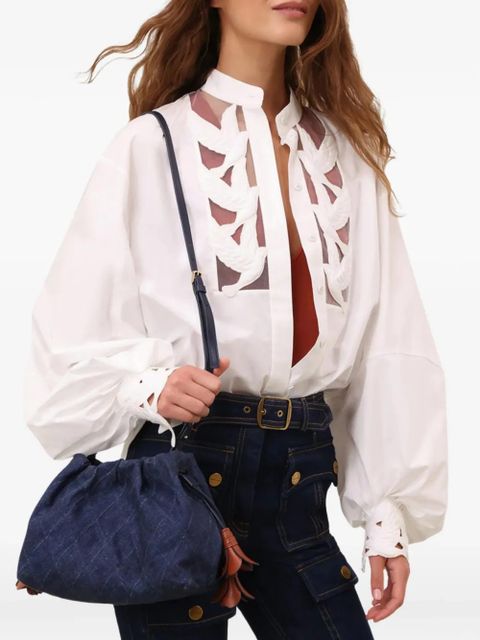 ZIMMERMANN medium Cloud 91 quilted clutch bag - Blue - zdjęcie produktu nr 2