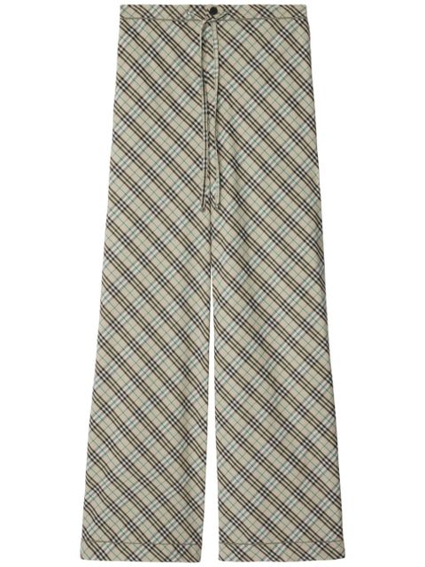 Burberry checked trousers - Neutrals - zdjęcie produktu nr 1