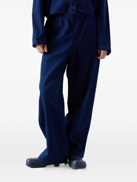 American Vintage Comow elasticated-waistband trousers - Blue - zdjęcie produktu nr 1