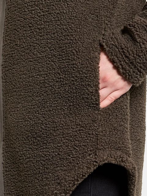 Didriksons bluza polarowa UMI kolor brązowy gładka 505941