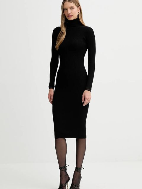 Elisabetta Franchi sukienka kolor czarny mini dopasowana AM07B56E2 - zdjęcie produktu nr 2