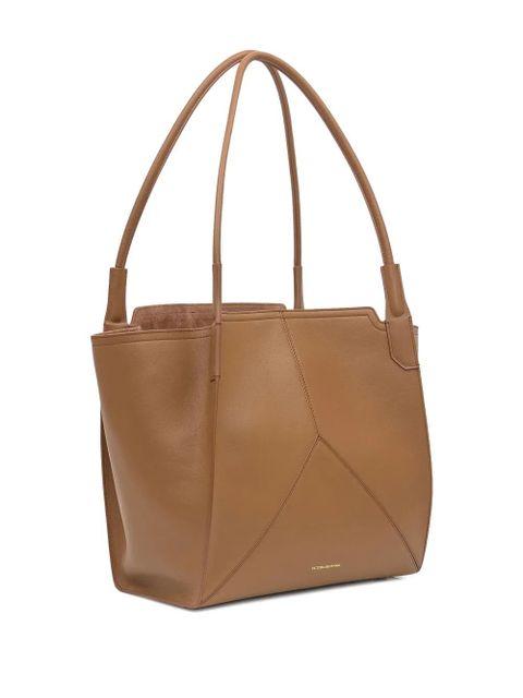 Victoria Beckham panelled leather tote bag - Neutrals