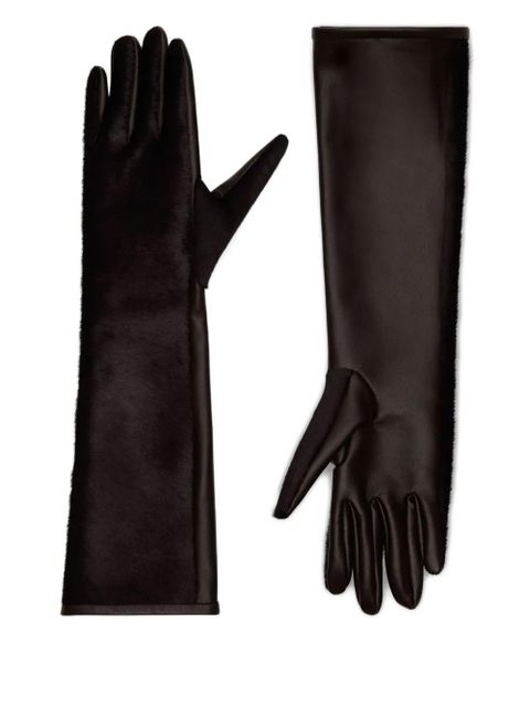 LouLou de Saison leather gloves - Brown - zdjęcie produktu nr 1