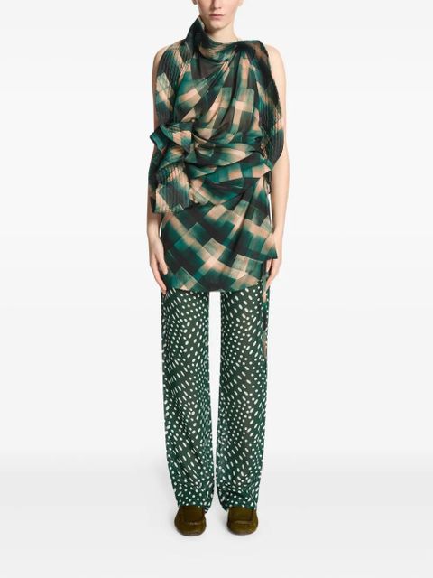 DRIES VAN NOTEN leather loafers - Green