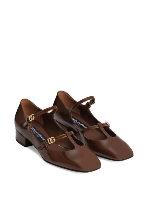 Dolce & Gabbana DG buckle-detail pumps - Brown