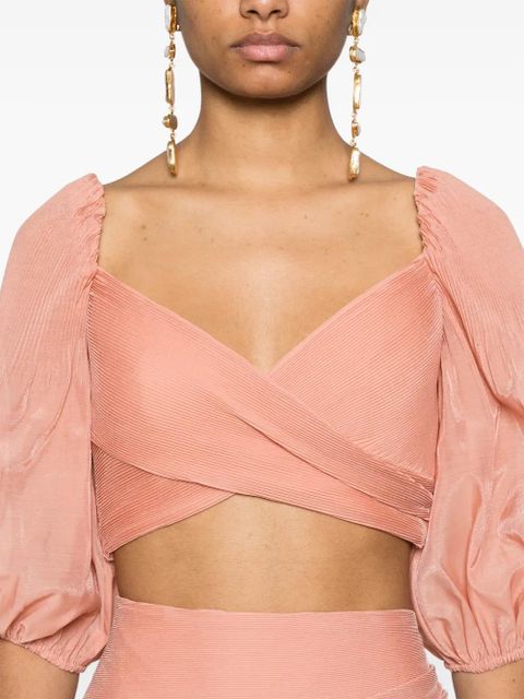 ZIMMERMANN pleated blouse - Orange