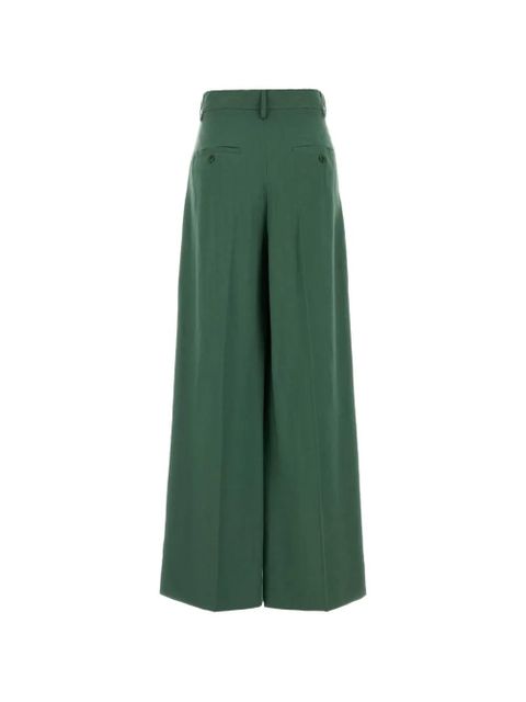 Weekend Max Mara pleated wide-leg trousers - Green - zdjęcie produktu nr 2