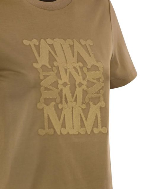 Max Mara Giovane monogram logo T-shirt - Neutrals