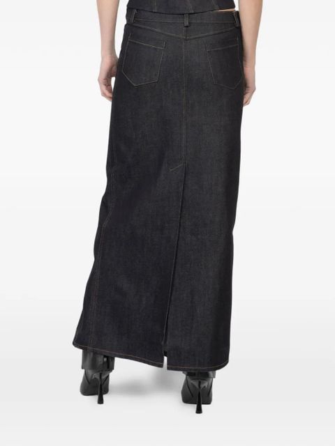 Aya Muse panelled maxi skirt - Blue