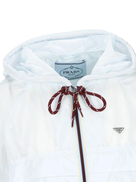 Prada drawstring hooded jacket - White