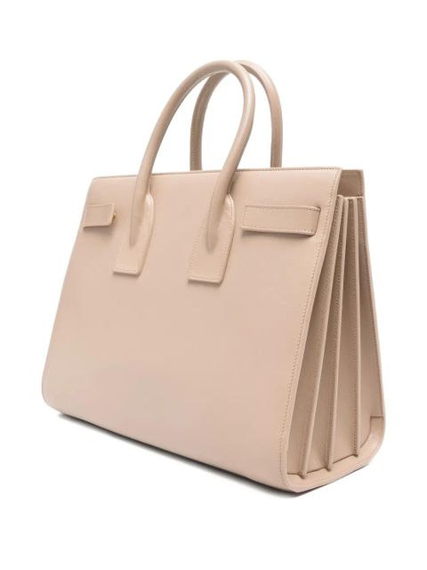 Saint Laurent Sac De Jour leather tote bag - Neutrals