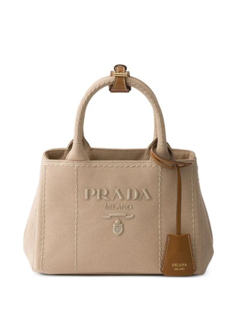 Prada Jardini re cotton canvas mini-bag - Neutrals - zdjęcie produktu nr 1