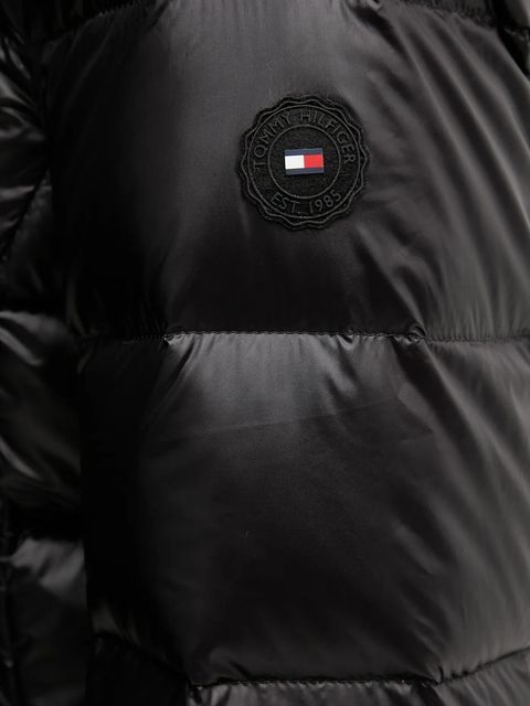 Tommy Hilfiger kurtka puchowa kolor czarny przejściowa WW0WW47354 - zdjęcie produktu nr 2