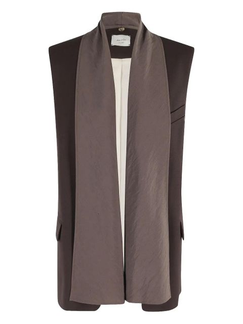 Alysi flap-pockets waistcoat - Brown - zdjęcie produktu nr 1