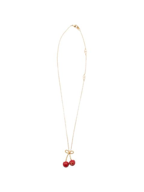 Valentino Garavani Cherryfic charm necklace - Gold - zdjęcie produktu nr 1