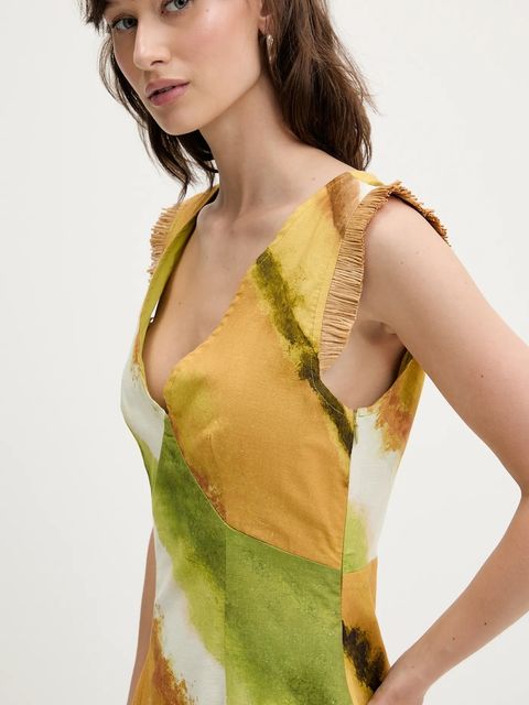 Never Fully Dressed sukienka lniana