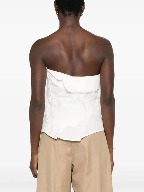 Miu Miu poplin top - White