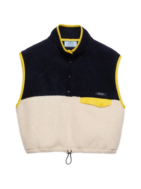 Prada Pile turtleneck blouson vest - Neutrals