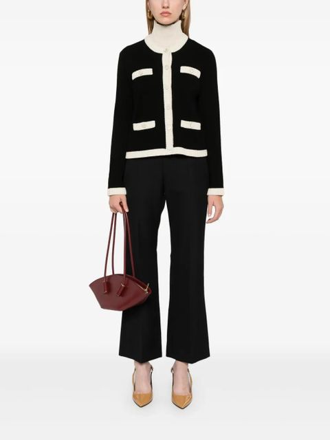 Tory Burch Kendra chunky wool cardigan - Black - zdjęcie produktu nr 2