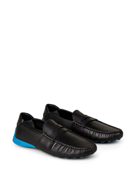 Tod's Automobili Lamborghini slip-on leather driving shoes - Black - zdjęcie produktu nr 2