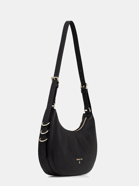 Patrizia Pepe torebka skórzana kolor czarny 8B0311 L001 - zdjęcie produktu nr 2